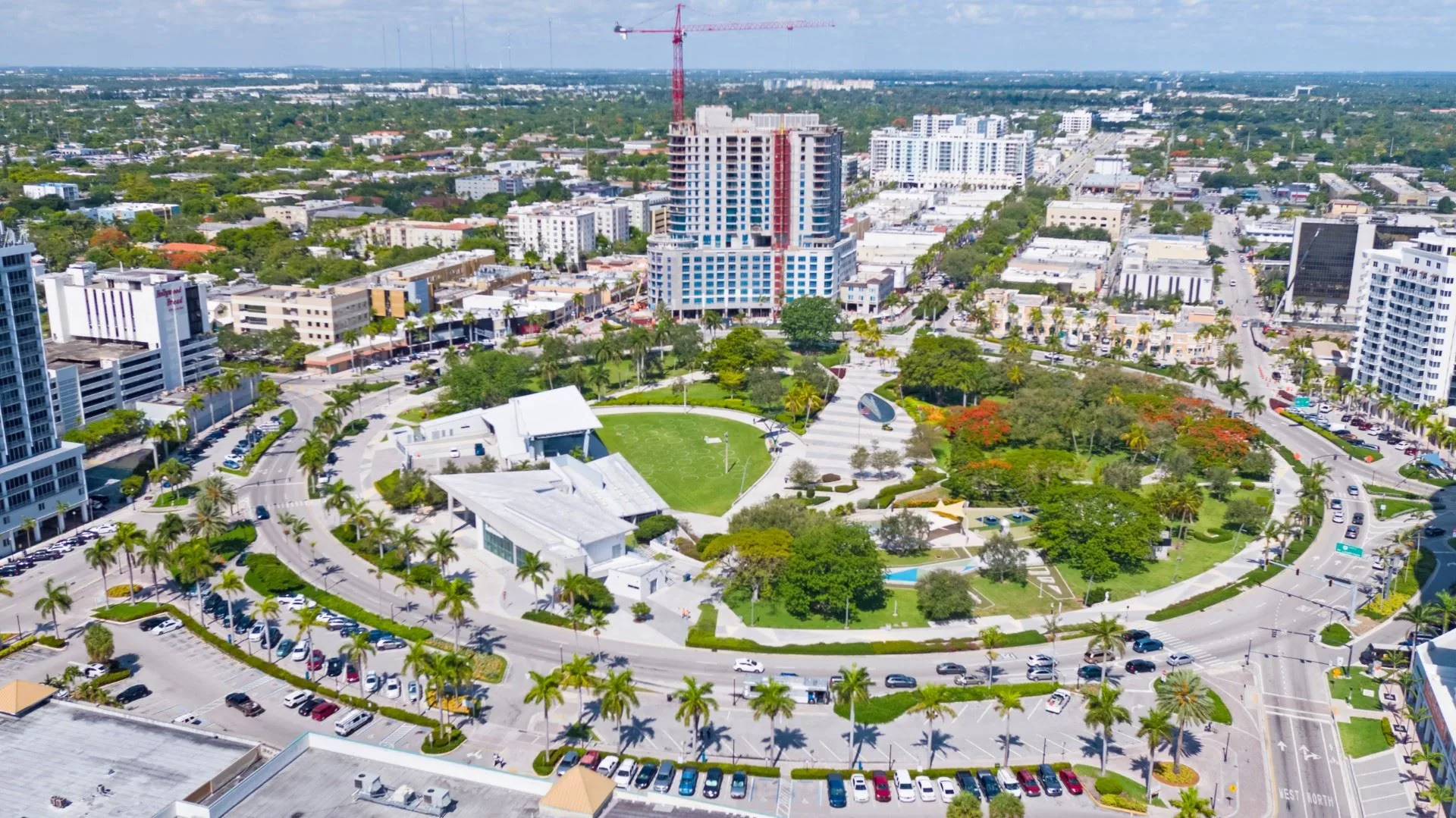 Commercial buildings in Hollywood, Florida